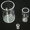 Cylindrical Fused quartz crucibles