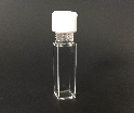 Fused quartz cuvette rectangular with screw cap